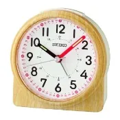 【SEIKO 精工】滑動式秒針嗶嗶聲靜音貪睡鬧鐘 時鐘(QHE210Y)