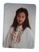 (嫻338)   黎美嫻  2*3 沖洗照片一張，早期圓角相片，保存還不錯!