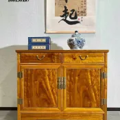 【三隻貓嚴選】金絲楠木餐邊實木櫃子花梨木中式收納儲物櫃櫥櫃多功能茶水櫃家具