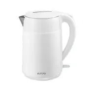(店+)【KINYO】 2L大容量 304不鏽鋼 雙層防燙快煮壺/電熱水壺/電煮壺