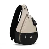 【Sherpani】RFID 防潑水多功能斜肩包 25II Esprit 10L｜卡其/Con Leche(RFID 屏蔽 拉鍊固 
