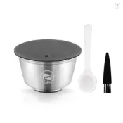 Toyutw)不銹鋼可填充咖啡膠囊可重複使用咖啡膠囊杯過濾器套裝兼容 DOLCE GUSTO EDG Lumio 系列咖
