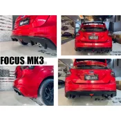 小亞車燈＊全新  FOCUS MK3 2013 2014 類RS 雙邊單出 後下巴 含烤漆 空力套件