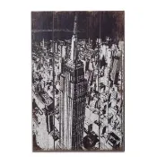 【OPUS LOFT純真年代】40X60仿舊木板畫/無框畫/掛畫擺飾(A46004-2 美國帝國大廈)