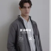 GIORDANO 佐丹奴 男裝搖粒絨立領口袋外套(多色任選)