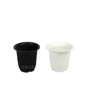 (店+)【蔬菜之家】高腳盆加厚型2.5吋黑色.白色共2色可選 花盆 塑膠花盆