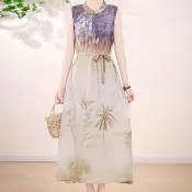 【K.W.】韓國空運新款粉彩天空萬年不敗款洋裝(小香風/輕量涼感/背心裙/休閒/日系/通勤/渡假)