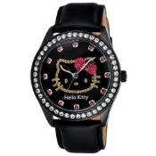 【PChome 24h購物】HELLO KITTY 璀璨晶鑽時尚腕錶-全黑 R99N