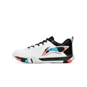 (店+)【LI-NING 李寧】LiNing李寧 貼地飛行2 lite 透氣回彈 平衡支撐 減震防滑耐磨 低幫 羽毛球鞋 男女同款 白色 AYTT003-2 男鞋 男運動鞋 女鞋 女運動鞋 羽球鞋
