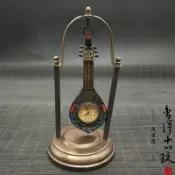 協貿國際日用品生活4館 古玩古董收藏 純銅琵琶老鐘表純銅老式上弦鐘表機械表座鐘掛鐘