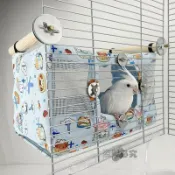 【鸚鵡鳥窩】 鳥窩 鸚鵡鳥窩 鸚鵡鳥巢 涼蓆鳥屋 透氣帳篷 吊床避暑窩 夏季清涼窩 寵物鳥用品 輕薄透氣鳥窩 舒適休息窩
