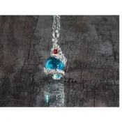 龍婆培藍水晶水龍轉運珠佛牌項墬 扭轉乾坤 招好運 防小人 鎖心 增人緣魅力 財運 事業 愛情 防第三者H02