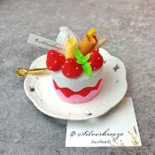 手縫仿真蛋糕 不織布草莓蛋糕 草莓蛋糕 手工蛋糕 甜點 Cake-009