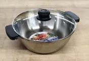 ~喜孜~【桔品火鍋-26cm】台灣製造~#304不銹鋼/雙耳湯鍋/附蓋/MIT/火鍋/薑母鴨/羊肉爐/鴛鴦鍋
