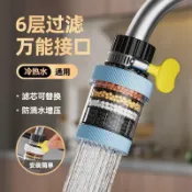 居家好物~水龍頭過濾器家用自來水淨化器淨水廚房龍頭濾嘴延伸防濺神器通用 五金修繕