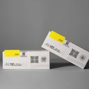 :dc 克微粒 - 窄版奈米薄膜口罩 (灰口罩 + 灰耳帶 12片/盒)