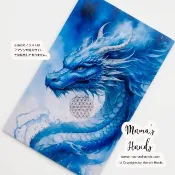 Pinkoi 代購 - ⭐️已售出 6 件⭐️《青龍》☘️ 龍 龍神 神聖幾何學 日式風格 可放入皮夾或手機的 護身符 開運 卡片 塑膠材質