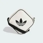 【adidas 愛迪達】斜背包 運動小包 隨身小包 三葉草 AC D BAG 白黑 JD5548