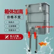 周轉箱過濾箱魚缸魚池過濾箱滴流盒增氧過濾設備凈水水循環過濾器