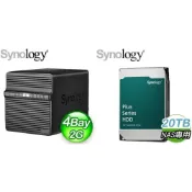 Synology 群暉 〈鈔省價〉DS423 4Bay NAS+HAT3320 PLUS 20TB NAS硬碟(X2)