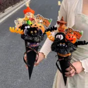💜派大星雜貨館🟣萬聖節女巫小丑稻草人玩偶甜筒花束搞怪送女朋友閨蜜創意可愛禮物