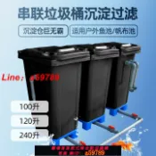 集品臺 【店長推薦 可打統編】垃圾桶過濾沉淀倉戶外魚池帆布池過濾垃圾桶沉淀過濾廠家直發