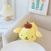 （可開發票）【Ziga＊里家】☆可愛Pompom Purin.布丁狗毛絨公仔面紙盒套．抱枕.玩偶.紙巾抽.紙巾套.禮物～