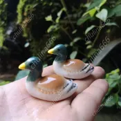 💓熱銷下殺💓 白鵝鴨陶瓷擺件盆栽水池陽台荷花魚池擺設動物園藝花盆裝飾