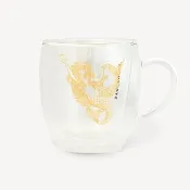 2012 日本星巴克 週年紀念杯限定 女神(美人魚)雙層透明玻璃馬克杯 350ml
