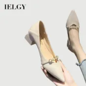 IELGY 2026 高跟鞋尖頭中粗涼鞋女