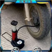 高壓腳踩打氣筒汽車摩托車電動車自行車三輪車籃球通用萬能充氣泵 🔥臺灣出貨🔥ChipDrive Tech👍