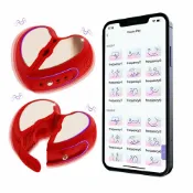星光精品館 【APP智能震動】乳房按摩器 胸部按摩器 乳夾按摩器 震動按摩器 自慰器 心形設計 多段變頻 防水靜音 女性專用 私密呵護