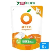 愛買線上購物 橘子工坊天然無香精制菌洗衣精補充包-雙酵去汙1500mlx6入(箱)【愛買】