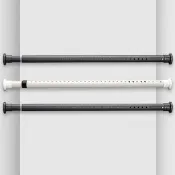 【小不記】210cm-260cm/免打孔/可伸縮/適用多場景(不鏽鋼 窗簾桿 伸縮桿 門簾桿 曬衣桿 衣櫃掛衣桿 浴簾桿)