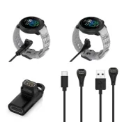 黑色(彎頭充電線USB接口) 【充電線】適用 高馳 COROS PACE 4 Pro NOMAD APEX 4 手錶 充電 USB 充電器 轉接頭