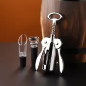 臺灣出貨-手動紅酒開瓶器套裝家用葡萄酒啤酒兩用開酒器瓶蓋酒塞起子
