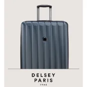 【DELSEY】LONGITUDE旅行箱-鐵灰 19吋24吋27吋 行李箱 防盜拉鍊設計 靜音輪 超重指示器 TSA密碼