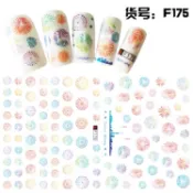【美甲貼紙】F175煙火背膠貼紙。極薄貼紙。帶膠光療貼紙。美甲貼紙。指甲貼紙。彩繪貼紙。