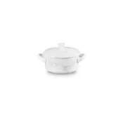 【Le Creuset】瓷器迷你圓烤盅(典雅石紋/雪花白)
