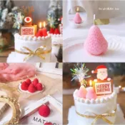 台灣✨ 出貨 ✨ -聖誕🎄🍓草莓造型香氛蠟燭/蛋糕裝飾/生日蠟燭/彩色