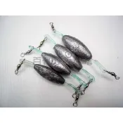 百有釣具◎台灣製造 自重彈力鉛 8錢/1兩/1.5兩/2兩/2.5兩/3兩 浮標釣或遠投沉底釣法皆適(單顆售價)
