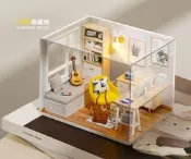 大旺小舖:diy 袖珍屋娃娃屋材料包陽光書房 小型 台北車站實體店面大台北面交免運  賣場上百款小屋可選 生日聖誕禮物