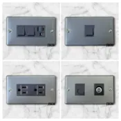 Panasonic 國際牌 新金屬蓋板 工業風 開關插座 GLATIMA 深灰