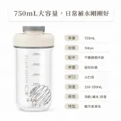 【99免運 隔日到貨】tritan750ml 帶刻度 送304攪拌球 搖搖杯 蛋白粉搖搖杯 健身搖搖杯 運動水壺 搖搖杯