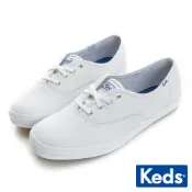 Keds CHAMPION 品牌經典皮革休閒鞋小白鞋 9191W110015