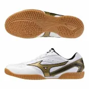 【MIZUNO 美津濃】桌球鞋 男鞋 女鞋 運動鞋 緩震 2E楦 CROSSMATCH 白金 81GA183061