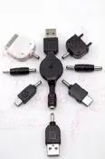 【面交王】USB渦捲式伸縮傳輸線手機充電套裝組 Nokia SONY Samsung iPhone Line-865