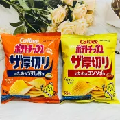 日韓小潼 日本 Calbee 加樂比 厚切洋芋片 清湯風味 鹽味 多款供選｜全店$299 全家取貨免運｜滿額折500｜APP下單最高賺19%點數⚡