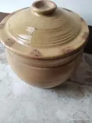 懷舊古物《 早期古早 陶甕 豬油罐 土甕  》大小口徑約19CM高約22CM 蓋子有損(如照) 【 CS超聖文化讚】