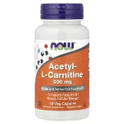 【iHerb】NOW Foods, 乙酰左旋肉鹼，50 粒素食膠囊（每粒膠囊 500 毫克）